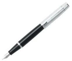 Pióro wieczne Sheaffer kolekcja 300, czarny/chrom, wykończenia chromowane, etui prezentowe / Czarny EXP9314PN-CZ