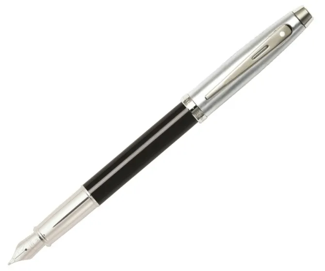 Pióro wieczne Sheaffer kolekcja 100, czarne/chrom, wykończenia chromowane, etui prezentowe / Czarny EXP9313PN-CZ