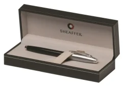 Pióro wieczne Sheaffer kolekcja 100, czarne/chrom, wykończenia chromowane, etui prezentowe / Czarny EXP9313PN-CZ