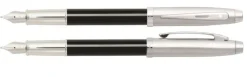 Pióro wieczne Sheaffer kolekcja 100, czarne/chrom, wykończenia chromowane, etui prezentowe / Czarny EXP9313PN-CZ