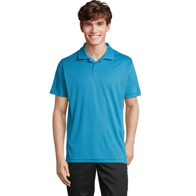 PITCHER UNISEX POLO / Aqua S04442-AQ-XL