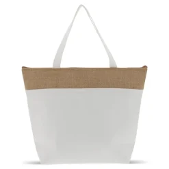 Plażowa torba chłodząca bawełna/juta 43x33x14 cm / Ecru LT95267-N0054