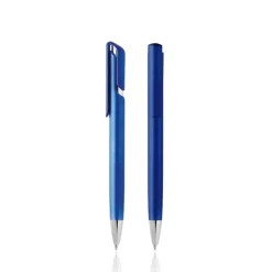 Plastikowy długopis w metalicznym kolorze / Elli / Royal blue IP13145664