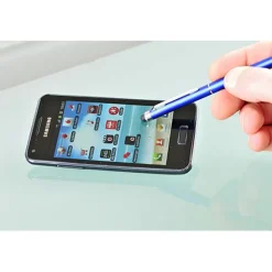 Plastikowy długopis z touchpenem / Bric / Srebrny IP13140390