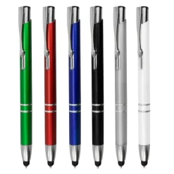 Plastikowy długopis z touchpenem / Strix / Biały IP13148000
