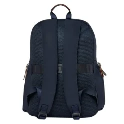 Plecak Button Navy & Brown / Granatowy FTP426N