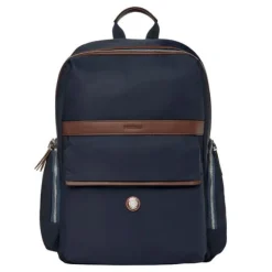Plecak Button Navy & Brown / Granatowy FTP426N