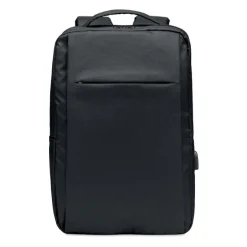 Plecak na komputer z 300D RPET / Czarny MO6328-03