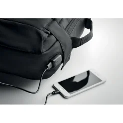 Plecak na komputer z 300D RPET / Czarny MO6329-03
