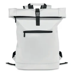 Plecak na laptopa PU rolltop / Bialy MO2230-06