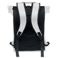 Plecak na laptopa PU rolltop / Bialy MO2230-06