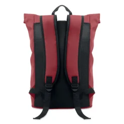 Plecak na laptopa 15" rolltop PU / Burgund MO2581-02