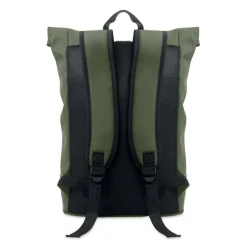 Plecak na laptopa 15" rolltop PU / Ciemnozielony MO2581-60
