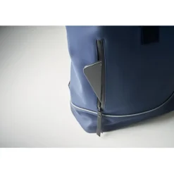 Plecak na laptopa 15" rolltop PU / Niebieski MO2581-04