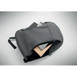 Plecak na laptop 15" z PU / Kamienny Szary MO2684-15