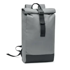 Plecak odblaskowy Rolltop / Srebrny mat MO2056-16