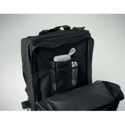 Plecak outdoorowy 600D RPET / Czarny MO2970-03