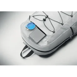 Plecak z poliestru 600D RPET / Bialy MO2491-06