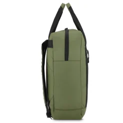 Plecak z powłoką PU, wykonany z materiału R-PET 600D, 27,5 x 12 x 37,5 cm, 12 l / Oliwkowa zieleń LT95362-N0043