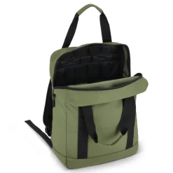 Plecak z powłoką PU, wykonany z materiału R-PET 600D, 27,5 x 12 x 37,5 cm, 12 l / Szary LT95362-N0061