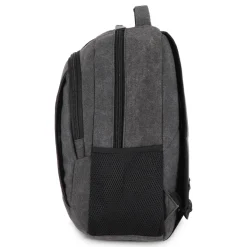 Plecak z płótna bawełnianego z recyklingu Harper / Ciemnoszary LT95297-N0060
