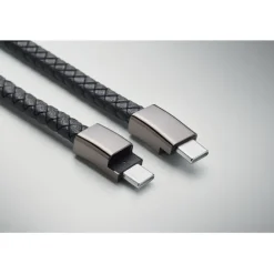 Pleciona bransoletka z USB-C / Czarny MO2646-03