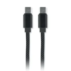 Pleciony kabel magnetycznyRPET / Bialy/Czarny MO2778-33