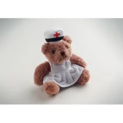 Pluszowy miś pielęgniarka / Bialy MO2839-06