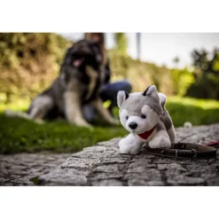 Pluszowy pies husky | Trooper / Szary HE692-19