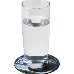 Podkładka okrągła Brite-Mat® z recyklingowanego materiału / Czarny 21052100