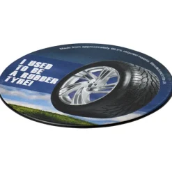 Podkładka okrągła Brite-Mat® z recyklingowanego materiału / Czarny 21052100