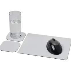Podkładka pod mysz Brite-Mat® i zestaw podkładek pod naczynia combo 3 / Czarny 21059300