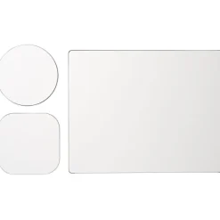 Podkładka pod mysz Brite-Mat® w zestawie z podkładkami pod kubek combo 1 / Czarny 21052600
