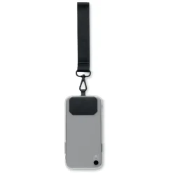 Poliestrowa smycz na telefon / Czarny MO2122-03