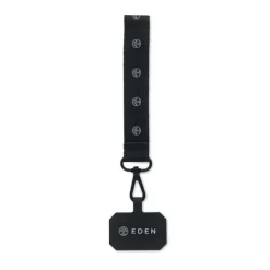 Poliestrowa smycz na telefon / Czarny MO2122-03