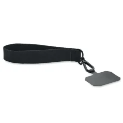 Poliestrowa smycz na telefon / Czarny MO2122-03
