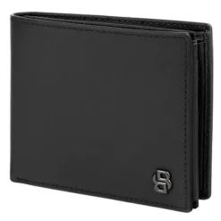 Portfel Double B Saffiano Grey / Czarny HLN526A