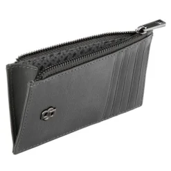 Portfel na karty z zamkiem Double B Saffiano Grey / Szary HLK526H