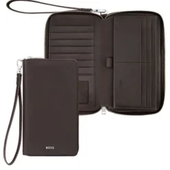 Portfel podróżny Classic Smooth Brown / Brązowy HLL503Y