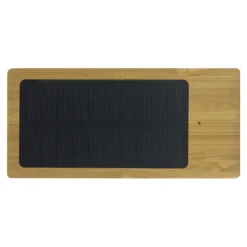 Powerbank bambusowy z panelem słonecznym 8000mAh / Drewniany LT91276-N0093