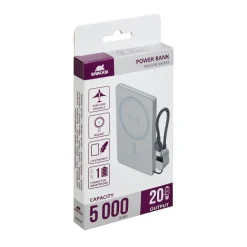 Power Bank Magsafe indukcyjny 15W VA2616 5000 mAh RIVACASE / Szary EG834707