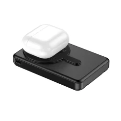 Power bank 10000 mAh, ładowarka bezprzewodowa Urban Vitamin Delano / Czarny P322.7201