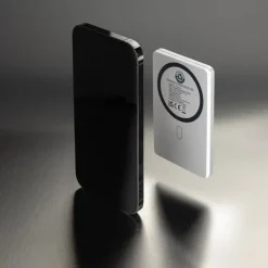 Power bank 5000 mAh, ładowarka bezprzewodowa 5W Orion / Srebrny P322.6002