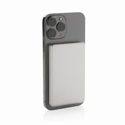 Power bank 5000 mAh, ładowarka bezprzewodowa 5W Orion / Srebrny P322.6002