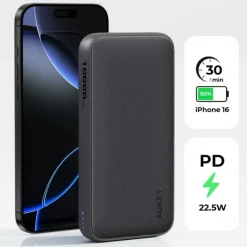 Power bank 10000 mAh Aukey / Czarny VAM13-03