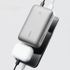 Power bank 20000 mAh Aukey / Srebrny VAM14-32