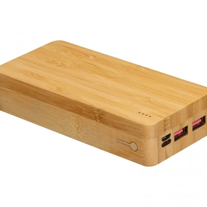 Power bank 20000 mAh bambusowy VALERIA / Beżowy 3396913