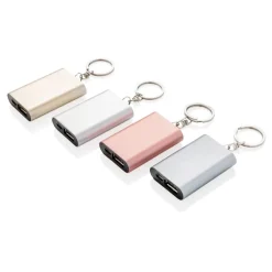 Power bank 1000 mAh, brelok do kluczy / Srebrny P324.190