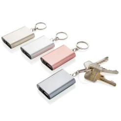 Power bank 1000 mAh, brelok do kluczy / Srebrny P324.190