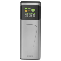 Power bank 24000 mAh Hama High Power 200W / Grafitowy VH030-15